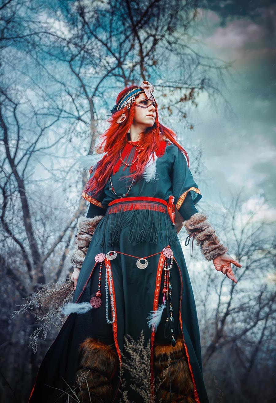 Girls in Slavic costumes underwear in Georgetown